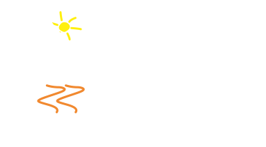 dads house logo with tag white